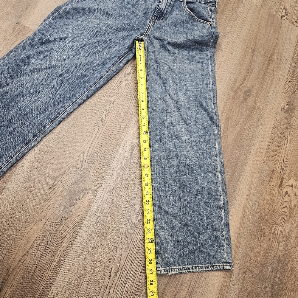 Pistola Jeans Womens 26 Light Wash Straight Leg High Rise Button anthropologie - Picture 7 of 11
